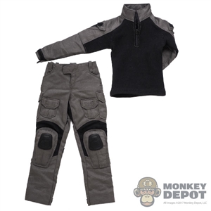 Uniform: Easy & Simple Mens Black/Grey Tactical Uniform
