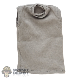 Shirt: Easy & Simple Grayish Sleeveless T-Shirt