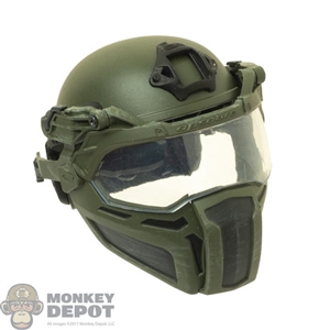 Mens Ballistic Helmet w/Face Shield