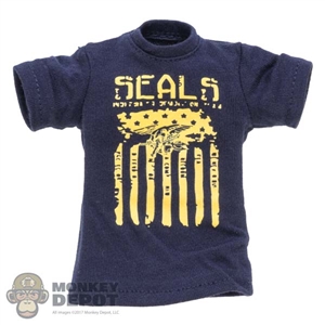 Shirt: Easy Simple Mens Blue SEALS T-Shirt