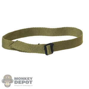 Belt: Easy Simple Mens Green BDU Belt
