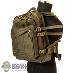 Bag: Easy Simple Green Backpack w/Laser Cut MOLLE