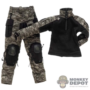 Uniform: Easy Simple Mens Black + Camo Uniform