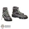 Boots: Easy Simple Mens Grey Tactical Boots