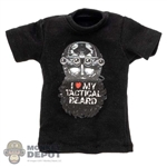 Shirt: Easy Simple Mens Black Beard T-Shirt