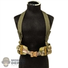 Belt: Easy Simple Mens Padded Belt w/Suspenders (Camo)