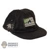 Hat: Easy Simple Mens Black Cap w/US Flag Logo