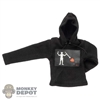 Hoodie: Easy Simple Mens Black Sweatshirt w/Logo