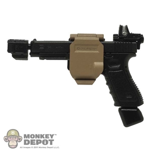 Holster: Easy Simple Tactical Pistol Gun Belt Clip (Pistol Not Included)