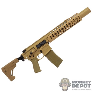 Rifle: Easy Simple Tan MCX w/Foldable Stock + Silencer