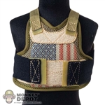 Vest: Easy Simple Mens American Flag Chest Plate Body Armor