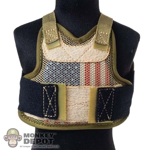Vest: Easy Simple Mens American Flag Chest Plate Body Armor
