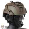 Helmet: Easy Simple Mens High Cut w/Accessory Rails