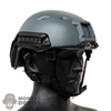 Helmet: Easy Simple Mens Grey FAST Jumpable Helmet