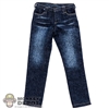 Pants: Easy Simple Mens Faded Jeans