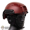 Helmet: Easy Simple Mens Red FAST Jumpable Helmet