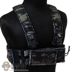 Vest: Easy Simple Mens BCR-1 Chest Rig (Dark Camo)