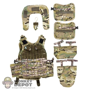 Vest: Easy Simple Mens Goplit Vest w/ Gladiator Armor (Camo)