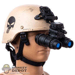 Helmet: Easy Simple Mens MICH 2000 w/ AN/PVS-15 NVG