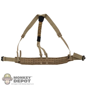 Belt: Easy Simple Mens Warrior Belt w/ Suspenders (Laser Cut)