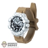 Watch: Easy Simple Mens FDE/Silver G-Shock Watch