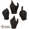 Hands: Easy Simple Mens Molded Fury Prime Glove Set (Black)