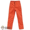 Pants: Fish Bone Toys Mens Orange Trousers