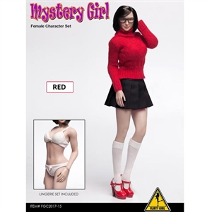 Clothing Set: Flirty Girl "MYSTERY GIRL" Red Skirt Set (FGC2017-15)
