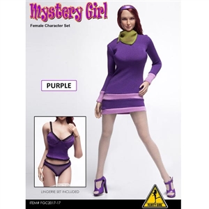 Clothing Set: Flirty Girl "MYSTERY GIRL" Purple Dress Set (FGC2017-17)