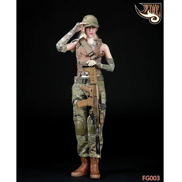 Monkey Depot - Uniform Set: Fire Girl Female Shooter-Tactical Camo Set 1  (FG-003)