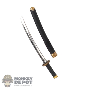 Sword: Fire Girl Short Metal Katana w/Scabbard