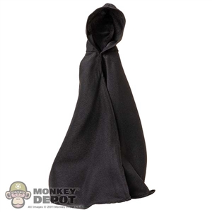 Robe: Fire Girl Female Black Hooded Cloak
