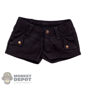 Shorts: Flirty Girl Black Female Shorts