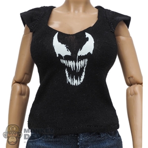 Shirt: Flirty Girl Female Black Venom Shirt