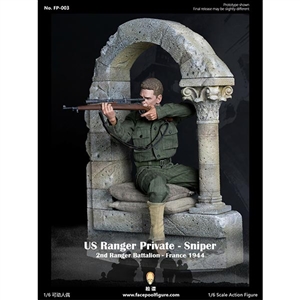 FacePool WWII US Ranger Private Sniper w/Bell Tower (FP-003B)