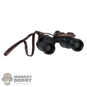 Binoculars: Facepool WWII Black Binoculars w/Strap