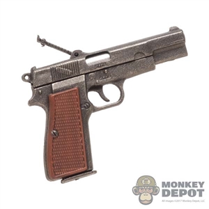 Pistol: Facepool Browning Hi-Powered Pistol w/Tangent Sight