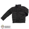 Jacket: Facepool Black Zippered Coat