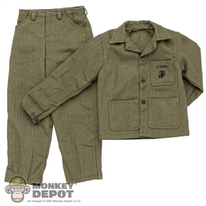 Uniform: Facepool Mens P41 USMC HBT Jacket + Trousers