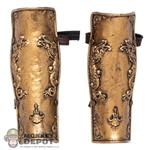 Armor: Fire Phoenix Mens Metal Leg Guards