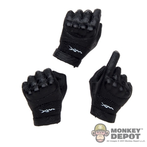 Hands: Flagset Black Gloved Hand Set