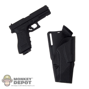 Pistol: Flagset Black 23 Pistol w/Holster