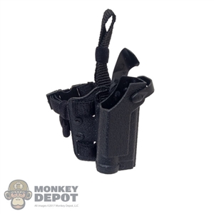 Holster: Flagset Black Drop-Leg Pistol Holster