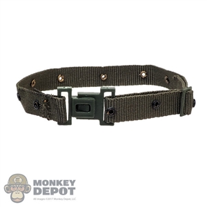 Belt: Flagset Mens Green Web Belt