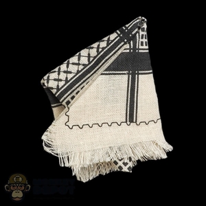 Scarf: Flagset Black & Off White Shemagh