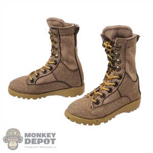 Boots: Flagset Mens Brown Tactical Boots