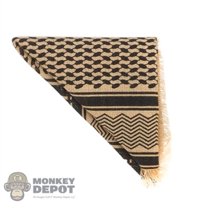 Scarf: Flagset Black & Tan Shemagh