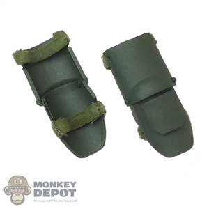 Pads: Flagset Mens Green Molded Knee Pads