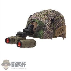 Helmet: Flagset Mens FAST Helmet w/NVG + Cover