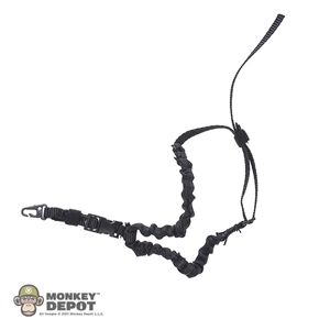 Sling: Flagset Black Single Point Bungee Sling